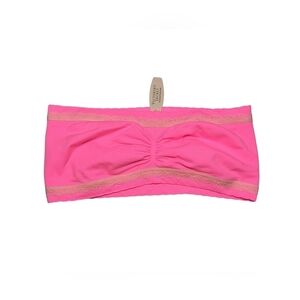 Victoria's Secret Bright Neon Pink Stretchy Bandeau L NWT